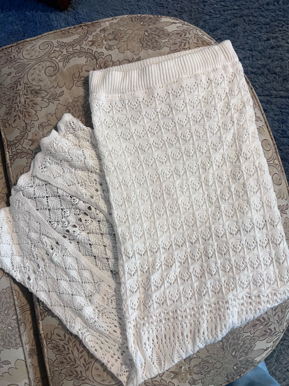 NWT Willow and Root Cream Crochet Maxi Skirt - Picture 3 of 6